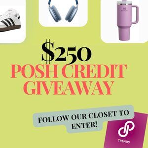 *GIVEAWAY CLOSED* Follow our closet for a chance to win $250 Posh Credit!